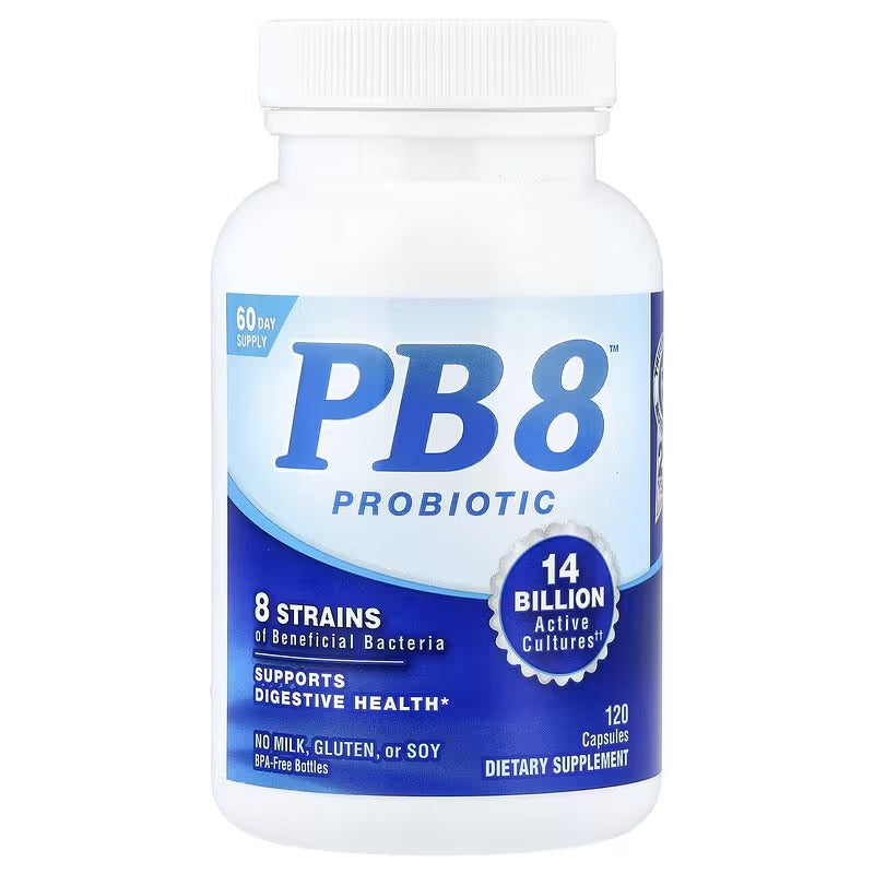 Nutrition Now PB-8™ Probiotic – 7 Billion CFU, 120 Capsules