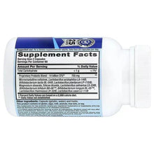 PB-8™ Probiotic supplement bottle label with supplement facts and directions