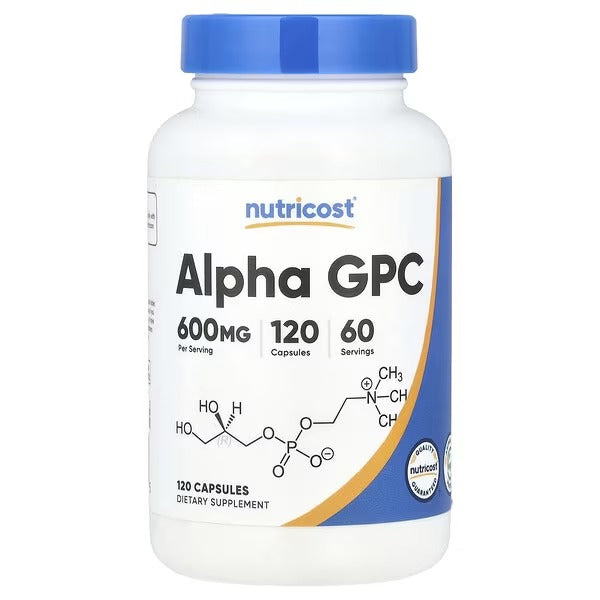 Nutricost Alpha GPC – 300 mg per Capsule, 120 Capsules