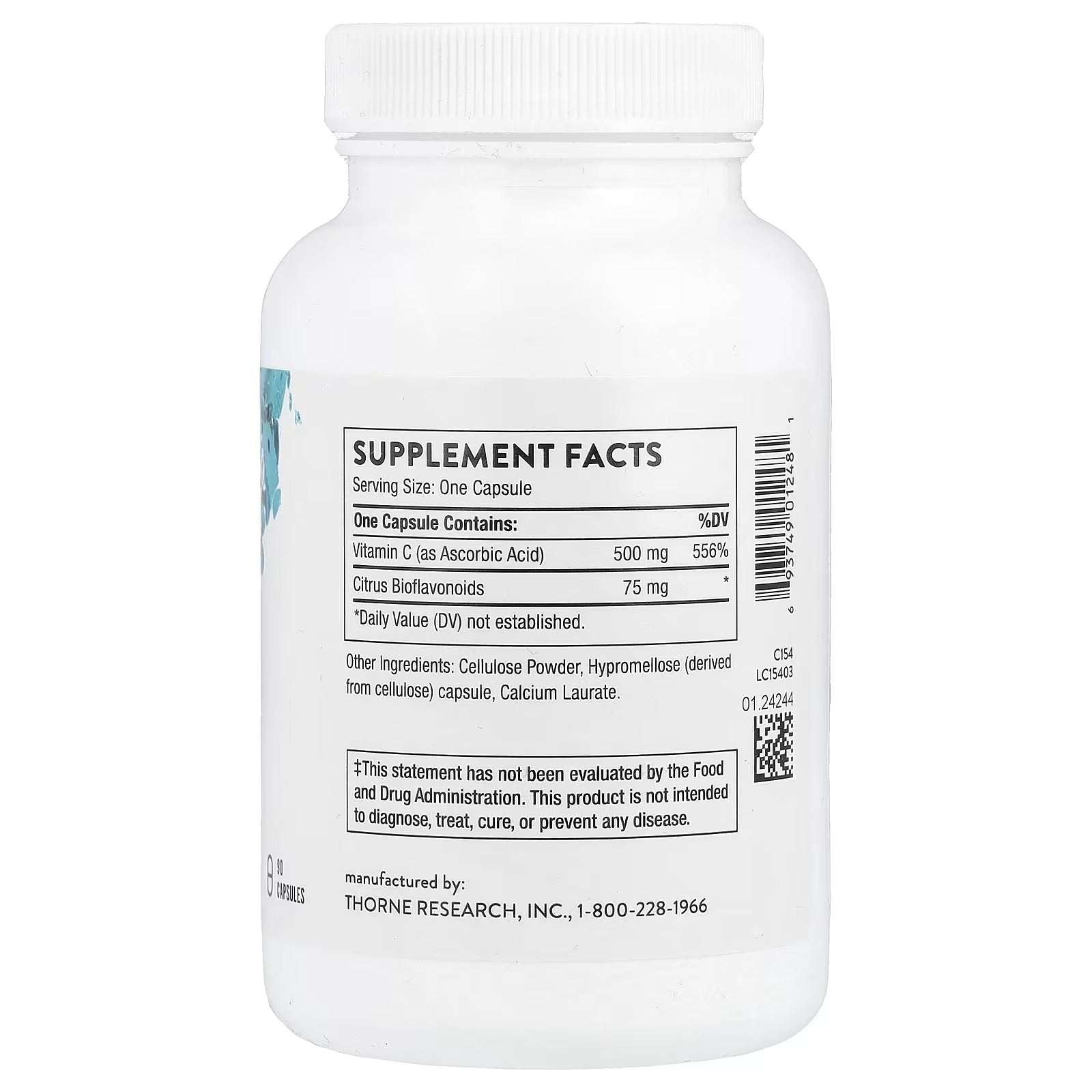 Thorne Vitamin C with Flavonoids – 90 Capsules