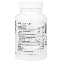 Supplement bottle back label with Supplement Facts table and ingredient panel, white cap