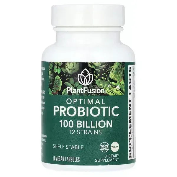 PlantFusion Optimal Probiotic, 100 Billion CFU, 30 Vegan Capsules - Mumzar
