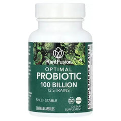 PlantFusion Optimal Probiotic, 100 Billion CFU, 30 Vegan Capsules - Mumzar