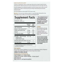 Dietary supplement Supplement Facts label with ingredients and serving size