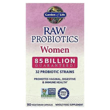 Probiotic supplement box for women, RAW Probiotics, 85 billion, 90 vegetarian capsules
