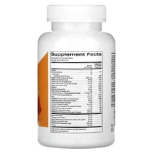 Children's chewable multivitamin bottle, Supplement Facts panel on back