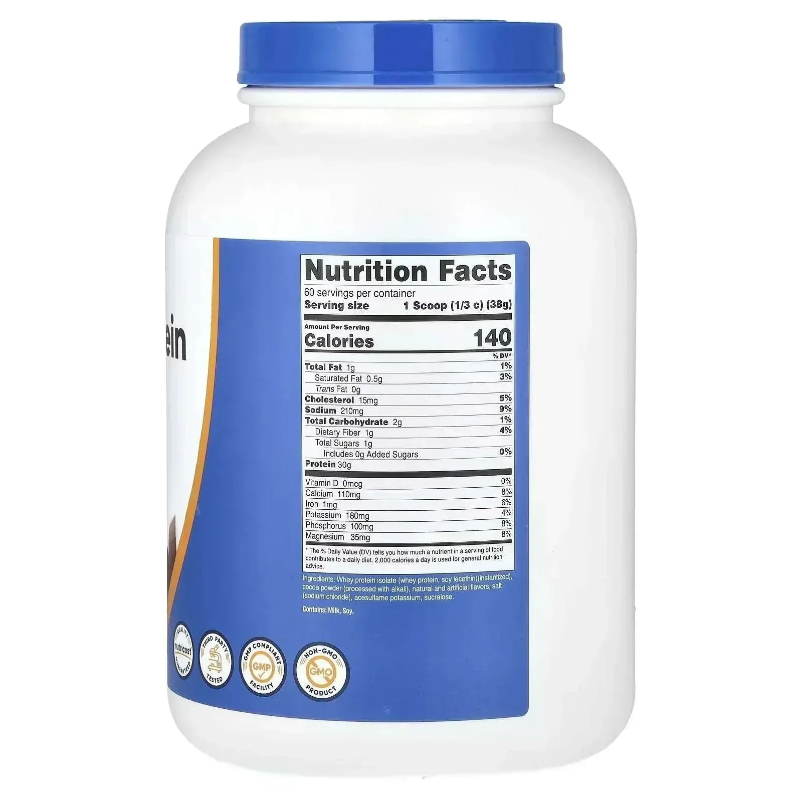 Nutricost Whey Protein Isolate – Milk Chocolate, 5 lb (2,268 g) - Mumzar