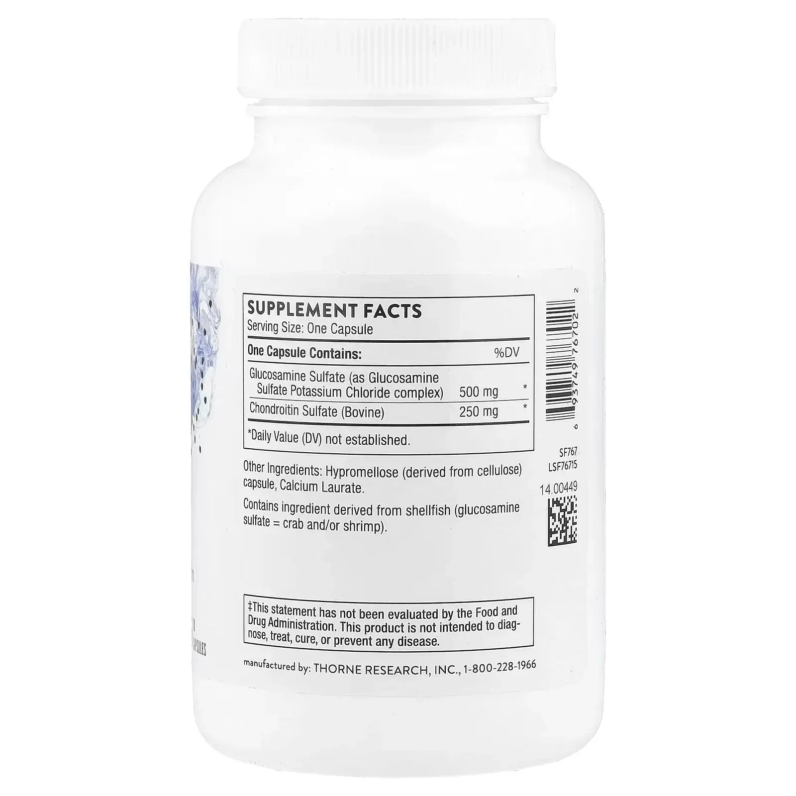 Thorne Glucosamine & Chondroitin – 90 Capsules - Mumzar