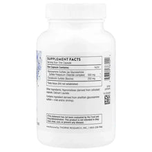 Glucosamine & Chondroitin dietary supplement bottle back label with Supplement Facts