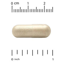 Beige bee propolis softgel capsule with size scale markings
