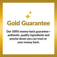 Gold Guarantee money-back guarantee label with stars