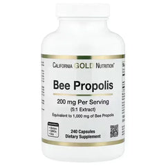 California Gold Nutrition Bee Propolis – 1,000 mg, 240 Capsules - Mumzar
