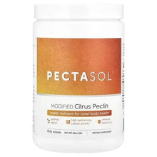 PectaSol modified citrus pectin powder supplement jar, front label