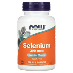 NOW Foods Selenium – 200 mcg, 180 Vegetarian Capsules - Mumzar