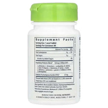 Probiotic supplement bottle back label with Supplement Facts panel