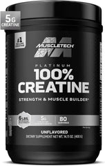 MuscleTech Platinum 100% Creatine Monohydrate Powder Pure Micronized Muscle Recovery, Helps Increase Muscle Power, Boost Strength and Enhance Performance for Men & Women, Unflavored 400 grams - Mumzar