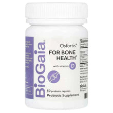 Probiotic supplement bottle: Osfortis for bone health with vitamin D, 60 capsules
