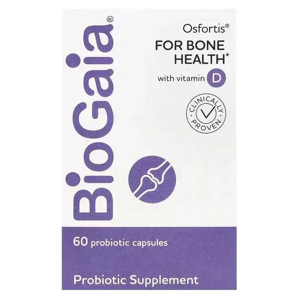 BioGaia Osfortis with Vitamin D – 60 Probiotic Capsules - Mumzar