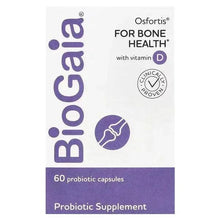 Probiotic supplement box for Osfortis with vitamin D, 60 capsules