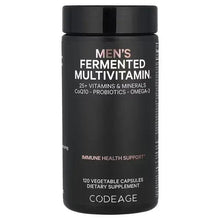 Codeage men's fermented multivitamin supplement bottle, 120 vegetable capsules