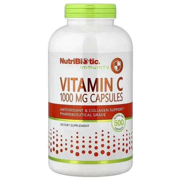 NutriBiotic, Immunity, Vitamin C, 1,000 mg, 500 Capsules - Mumzar