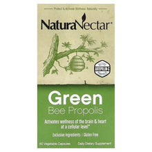 Green bee propolis daily supplement box, 60 vegetable capsules