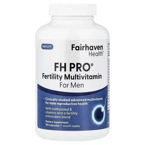 Fairhaven Health, FH Pro® Fertility Multivitamin for Men, 180 Capsules - Mumzar