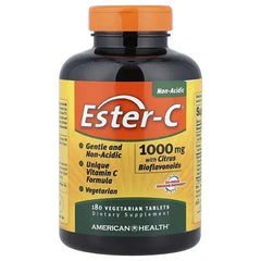 American Health Ester-C® with Citrus Bioflavonoids – 180 Vegetarian Tablets - Mumzar