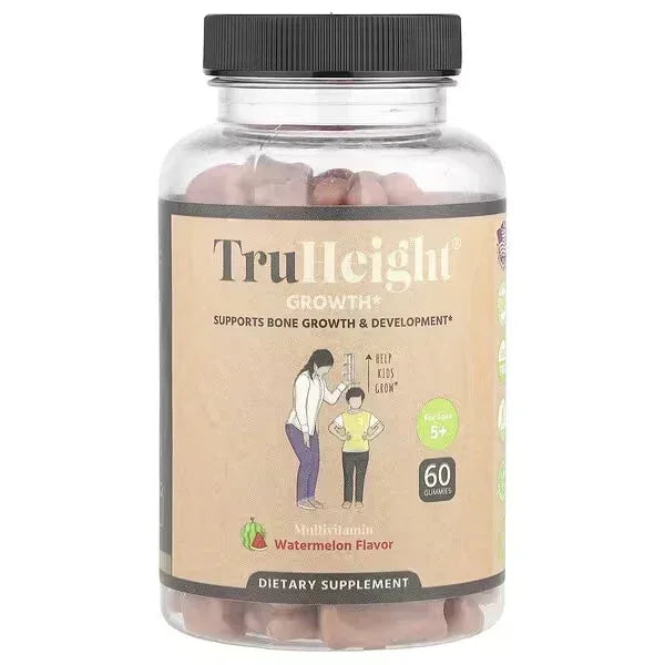 TruHeight Growth Gummies Multivitamin – Watermelon, For Ages 5+, 60 Gummies - Mumzar