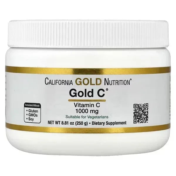 California Gold Nutrition, Gold C Powder, Vitamin C, 1,000 mg, 8.81 oz (250 g) - Mumzar
