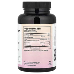 Wholesome Story Myo & D-Chiro Inositol with MTHF Folate + Vitamin D3 – 120 Vegetarian Capsules - Mumzar