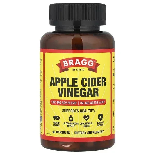 Bragg Apple Cider Vinegar Capsules – 90 Capsules - Mumzar