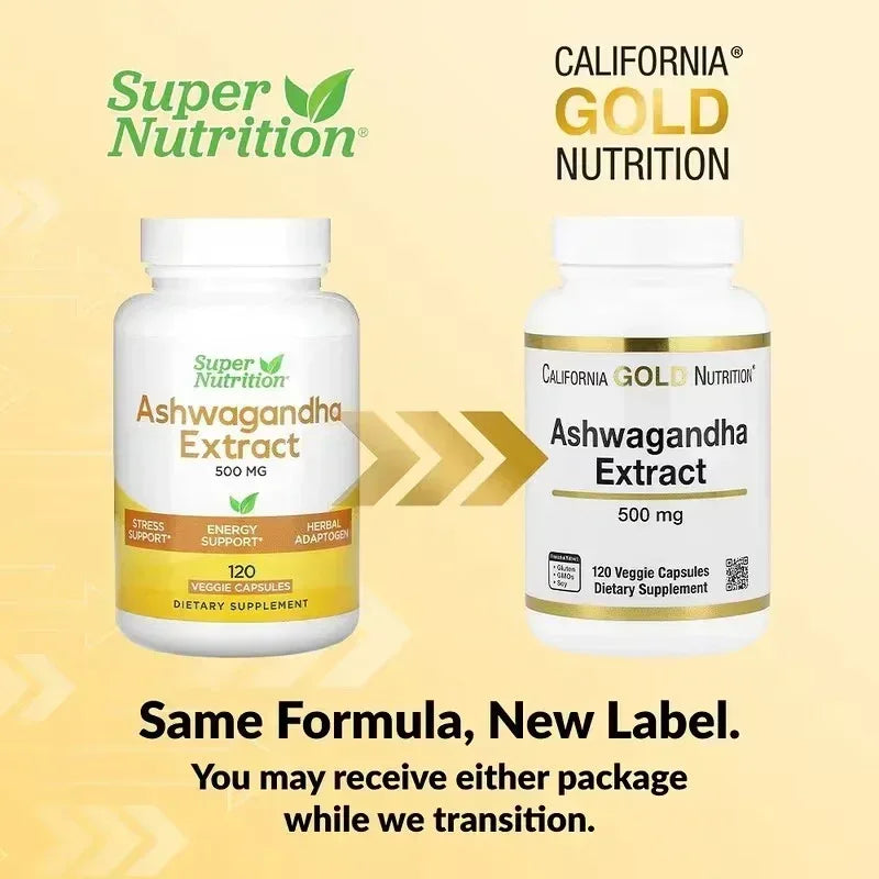 California Gold Nutrition, Ashwagandha, 500 mg, 120 Veg Capsules - Mumzar