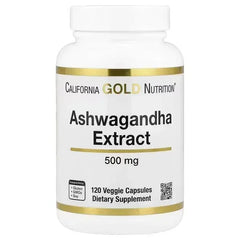 California Gold Nutrition, Ashwagandha, 500 mg, 120 Veg Capsules - Mumzar