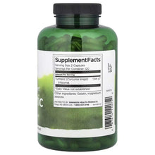 Turmeric supplement bottle with Supplement Facts label, barcode on back