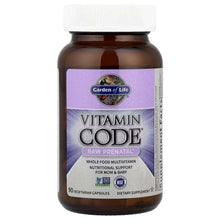Vitamin Code Raw Prenatal supplement bottle label with 90 vegetarian capsules