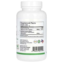 A.C. Grace softgel bottle back label with Supplement Facts and ingredient list