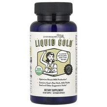 Liquid Gold® dietary supplement bottle with front label and black cap