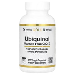 California Gold Nutrition Ubiquinol Reduced CoQ10 – 100 mg, 120 Veggie Capsules - Mumzar
