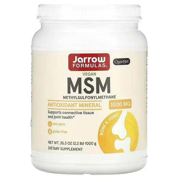 Jarrow Formulas MSM Powder – 1,000 g (35.5 oz) - Mumzar
