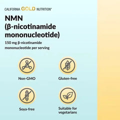 California Gold Nutrition, NMN Flavonoid Complex with Apigenin and Dihydroquercetin, 60 Veggie Capsules - Mumzar