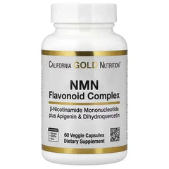 California Gold Nutrition, NMN Flavonoid Complex with Apigenin and Dihydroquercetin, 60 Veggie Capsules - Mumzar