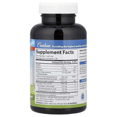Carlson, Solar D Gems®, Vitamin D3 + Omega-3s, Natural Lemon, 120 Soft Gels - Mumzar