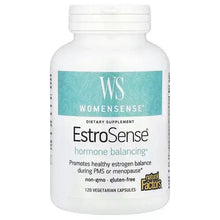 Vegetarian supplement capsule bottle with EstroSense label, 120 capsules