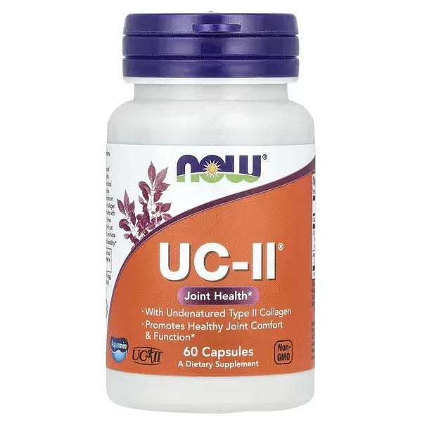 NOW Foods UC-II® Undenatured Type II Collagen, 60 Capsules - Mumzar