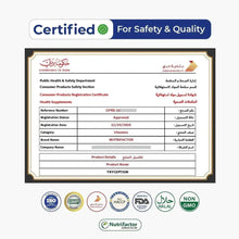 Tryception safety and quality certification document with approval details