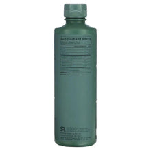 Organic MCT oil supplement bottle back label with Supplement Facts panel