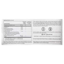 Children's chewable multivitamin supplement bottle, Supplement Facts back panel