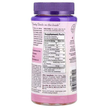 Back of strawberry gummies bottle with Supplement Facts panel and barcode, 80 count