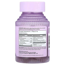 Lemme Focus Concentration Gummies supplement bottle back label with facts and ingredients